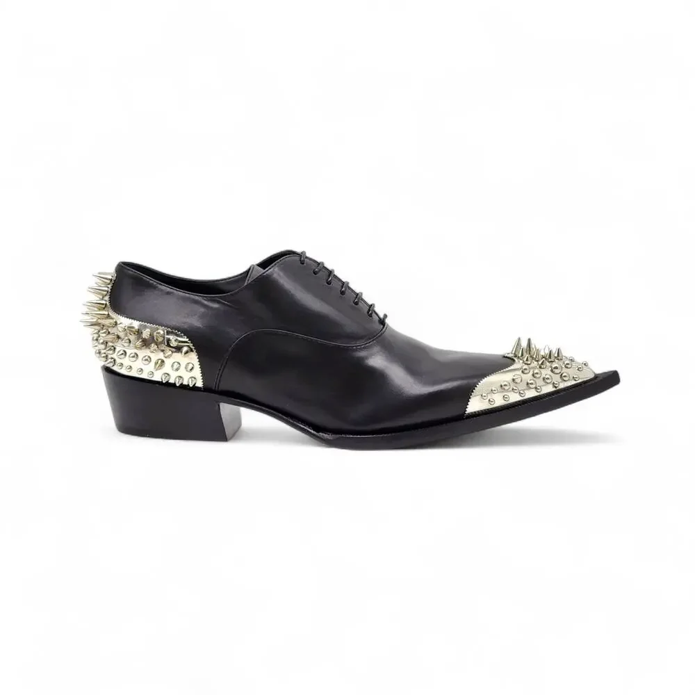 Christian Louboutin Cheliviss Meteor Leather Oxford Shoes EU 40.5 US 7.5 - $2695